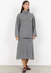 Soyaconcept Vida Roll Neck knit Jumper, Grey