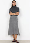 Soyaconcept Vida Knit Aline Mini Skirt, Grey