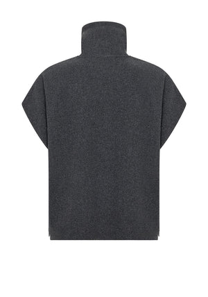 Soyaconcept Vagna Wool Blend Gilet, Grey