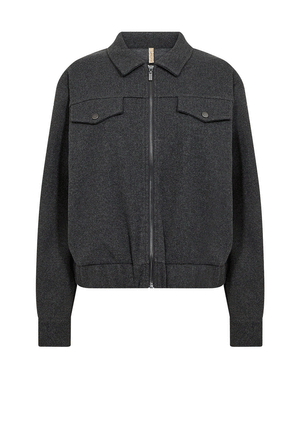 Soyaconcept Vagna Full Zip Jacket, Grey