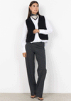 Soyaconcept Bindi Cord Borg Lined Waistcoat, Black