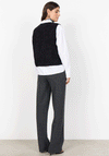 Soyaconcept Bindi Cord Borg Lined Waistcoat, Black
