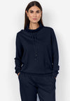 Soyaconcept Banu Funnel Neck Sweatshirt, Navy