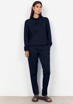 Soyaconcept Banu Funnel Neck Sweatshirt, Navy