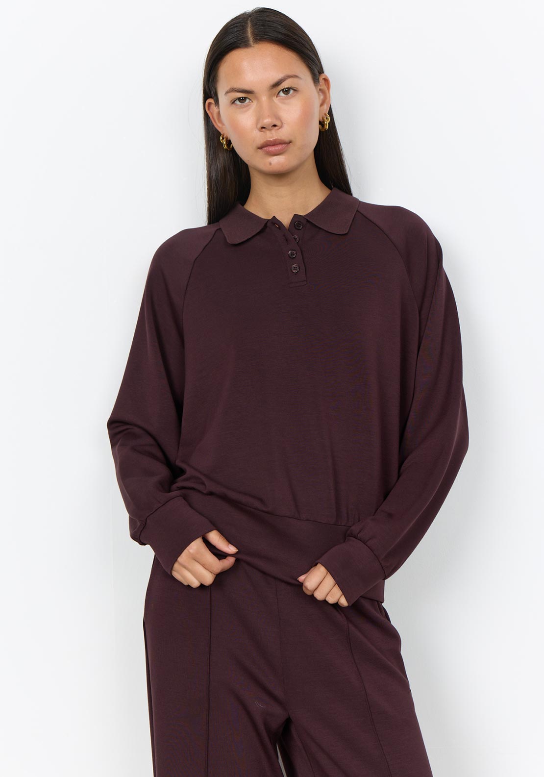 Soyaconcept Banu Long Sleeve Top, Brown