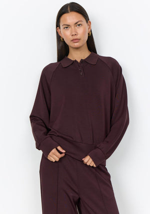 Soyaconcept Banu Long Sleeve Top, Brown