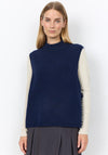Soyaconcept Orlean Tie Side Knit Vest, Navy
