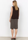 Soyaconcept Orlean Tie Side Knit Vest, Brown