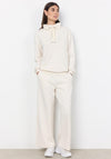 Soyaconcept Banu Straight Leg Jersey Trousers, Cream