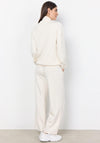 Soyaconcept Banu Straight Leg Jersey Trousers, Cream