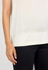 Soyaconcept Thilde Satin Cap Sleeve Top, Cream