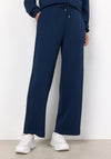 Soyaconcept Banu Straight Leg Jersey Trousers, Navy
