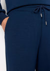 Soyaconcept Banu Straight Leg Jersey Trousers, Navy