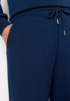 Soyaconcept Banu Straight Leg Jersey Trousers, Navy