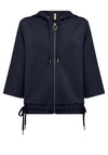Soyaconcept Banu Short Sleeve Drawstring Jacket, Navy