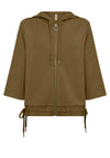 Soyaconcept Banu Short Sleeve Drawstring Jacket, Green