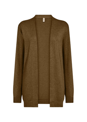 Soya Concept Dollie Long Sleeve Cardigan, Green