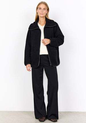 Soyaconcept Onyx Full Zip Fleece, Black