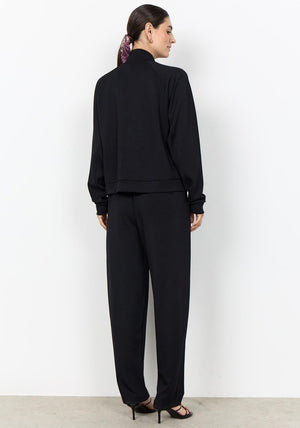 Soyaconcept Banu Jersey Funnel Neck Jacket, Black