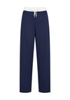 Soyaconcept Siham Loose Fit Trousers, Navy and White