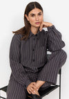 Soyaconcept Olivine Pinstripe Shirt, Grey