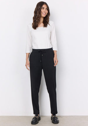 Soyaconcept Pylle Basic Scoop Neck Top, White