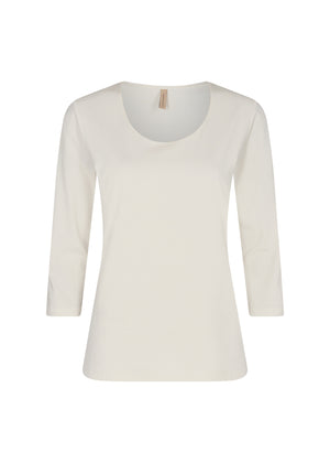 Soya Concept Pylle Round Neck Jumper, Cream