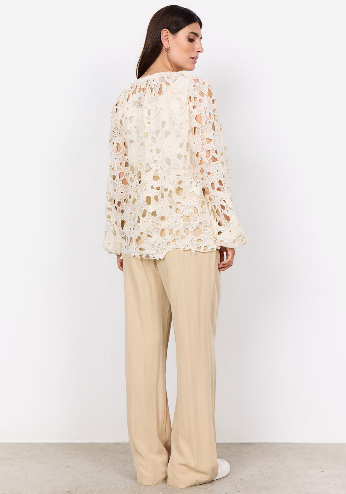 Soyaconcept Paja Lace Blouse, Cream