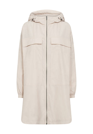 Soyaconcept Polenka Zipped Lightweight Jacket, Cream