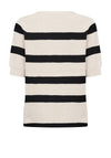 Soyaconcept Kanita Striped Jumper, Beige and Black