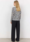 Soyaconcept Felicity Abstract Print V Cut Top, Blue Multi