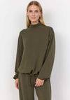 Soyaconcept Banu Polo Neck Sweatshirt, Green