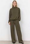 Soyaconcept Banu Polo Neck Sweatshirt, Green