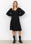 Soyaconcept Nadia Feathered Dress, Black