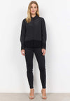 Soyaconcept Netti Lace Trim Shirt, Black