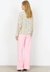 Soyaconcept Marica Floral Jersey V Neck Blouse, Cream