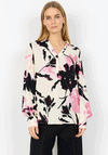 Soyaconcept Bene Floral Print Blouse, Cream & Pink