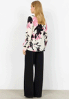 Soyaconcept Bene Floral Print Blouse, Cream & Pink