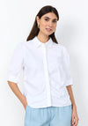Soyaconcept Concealed Button Down Blouse, White
