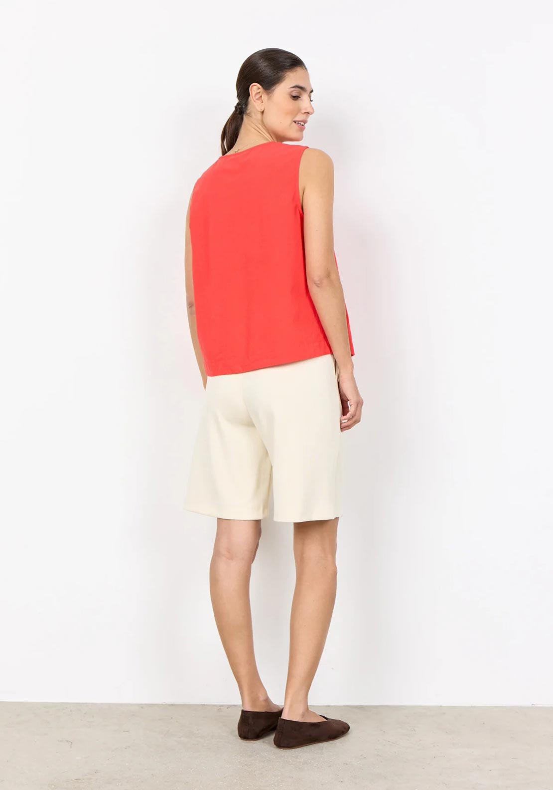 Soyaconcept Sleeveless Racerback Top, Red