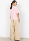Soyaconcept Orlean Short Sleeve Cardigan, Pink