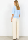 Soyaconcept Orlean Short Sleeve Cardigan, Blue