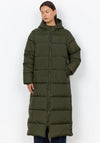 Soyaconcept Sorine Long Puffer Coat, Green