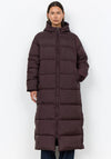 Soyaconcept Sorine Long Puffer Coat, Wine