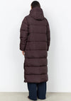Soyaconcept Sorine Long Puffer Coat, Wine