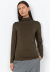 Soyaconcept Marica Funnel Neck Top, Green