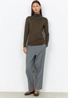 Soyaconcept Marica Funnel Neck Top, Green
