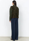 Soyaconcept Hanne Embroidered Borg Style Gilet, Green