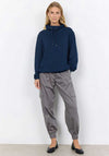 Soyaconcept Banu Funnel Neck Sweatshirt, Navy