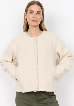 Soyaconcept Shaima Textured Jacket, Cream